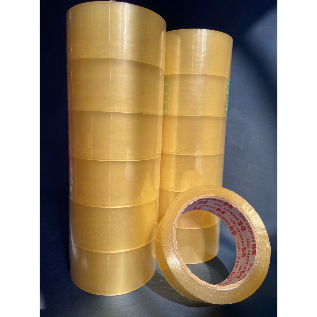

Lakban OPP 45mm x 100Y Transparan Honey Cream Kuning Untuk Packing Kardus