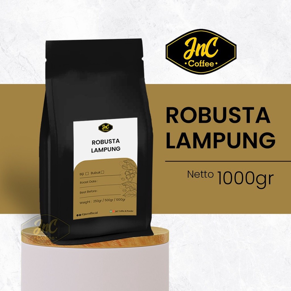 

JAMIN MURAH !!!Biji Kopi Bubuk Robusta Lampung JnC Coffee 1 Kg 1kg(BISA LANGSUNG ORDER)