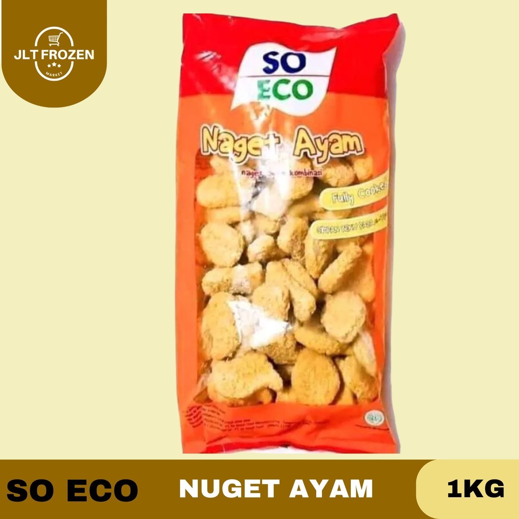 

So Eco Chicken Nugget Kemasan 1kg / Nugget Ayam