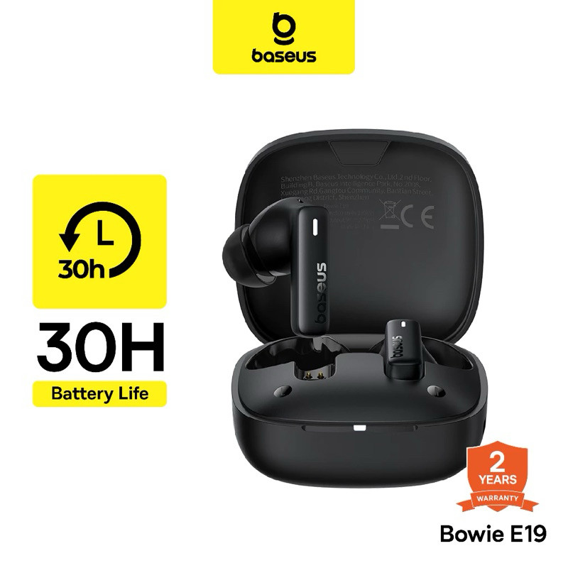 BASEUS BOWIE E19 TWS ENC True Wireless Earbuds Headset Bluetooth 5.3 Original