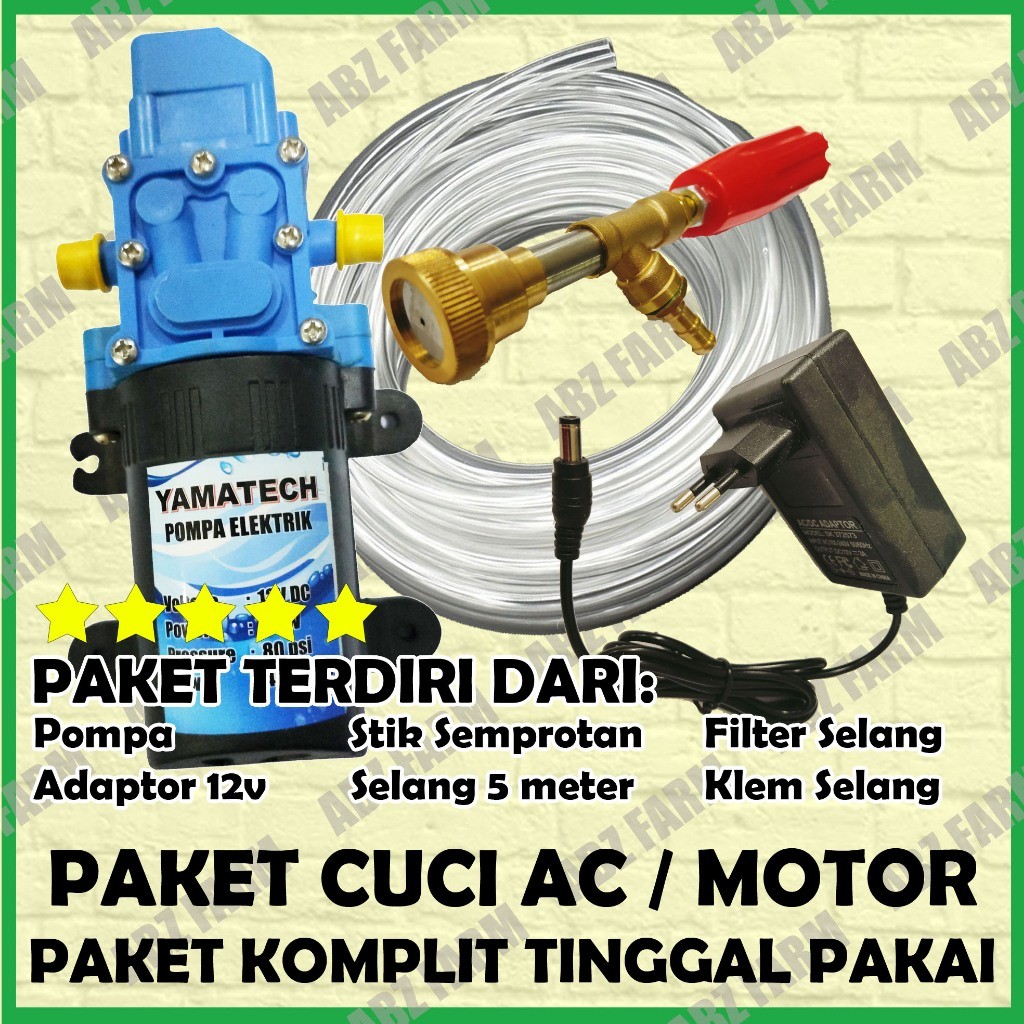PAKET ALAT CUCI MOTOR AC KOMPLIT MESIN STIM JETWASH MINI