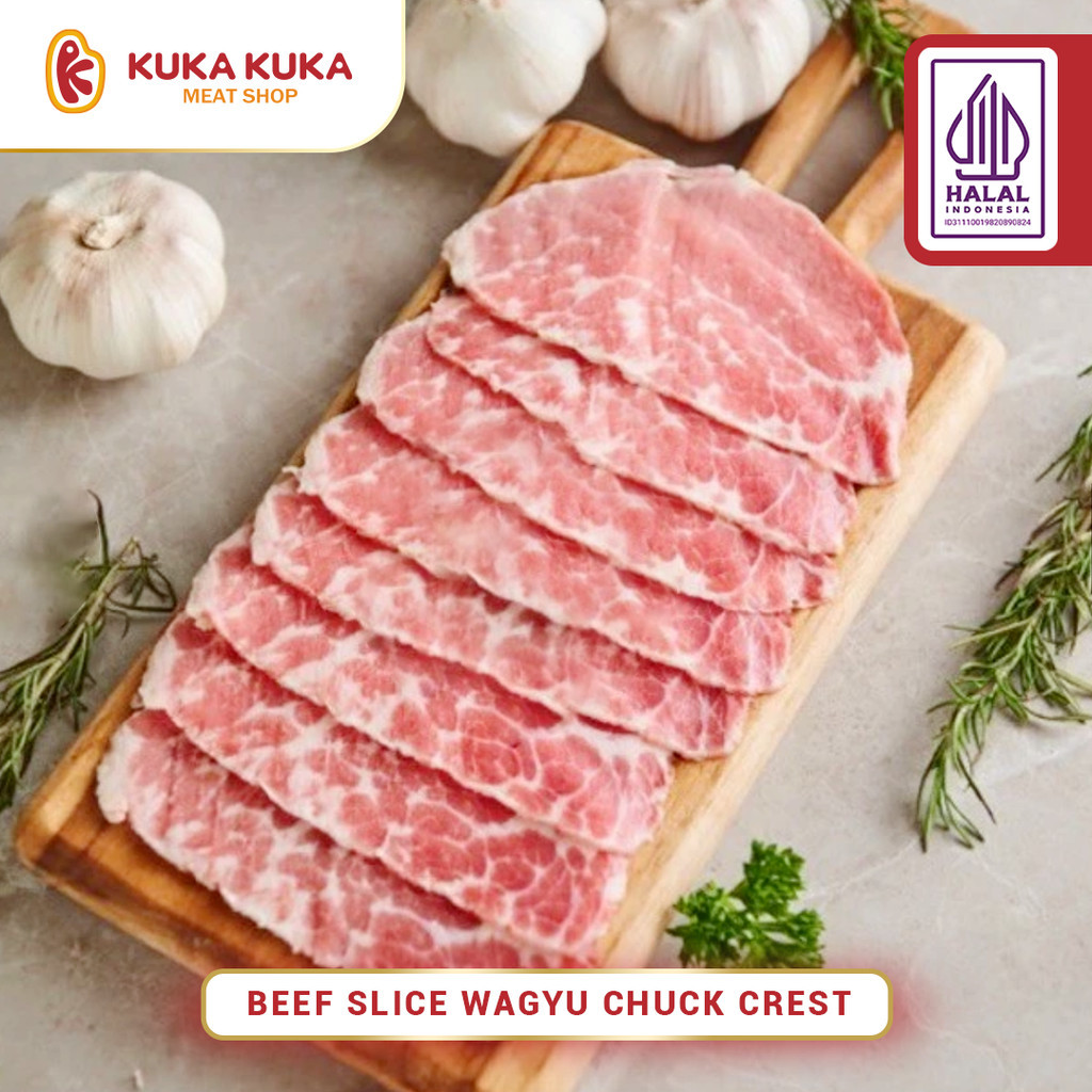 

Wagyu Chuck Crest Beef Slice 1kg
