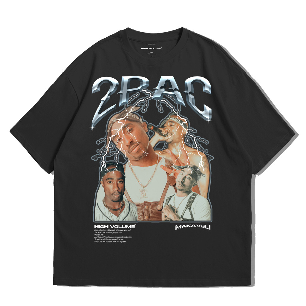 Oversize Boxy  T-shirt | Oversize | 2pac | Black |