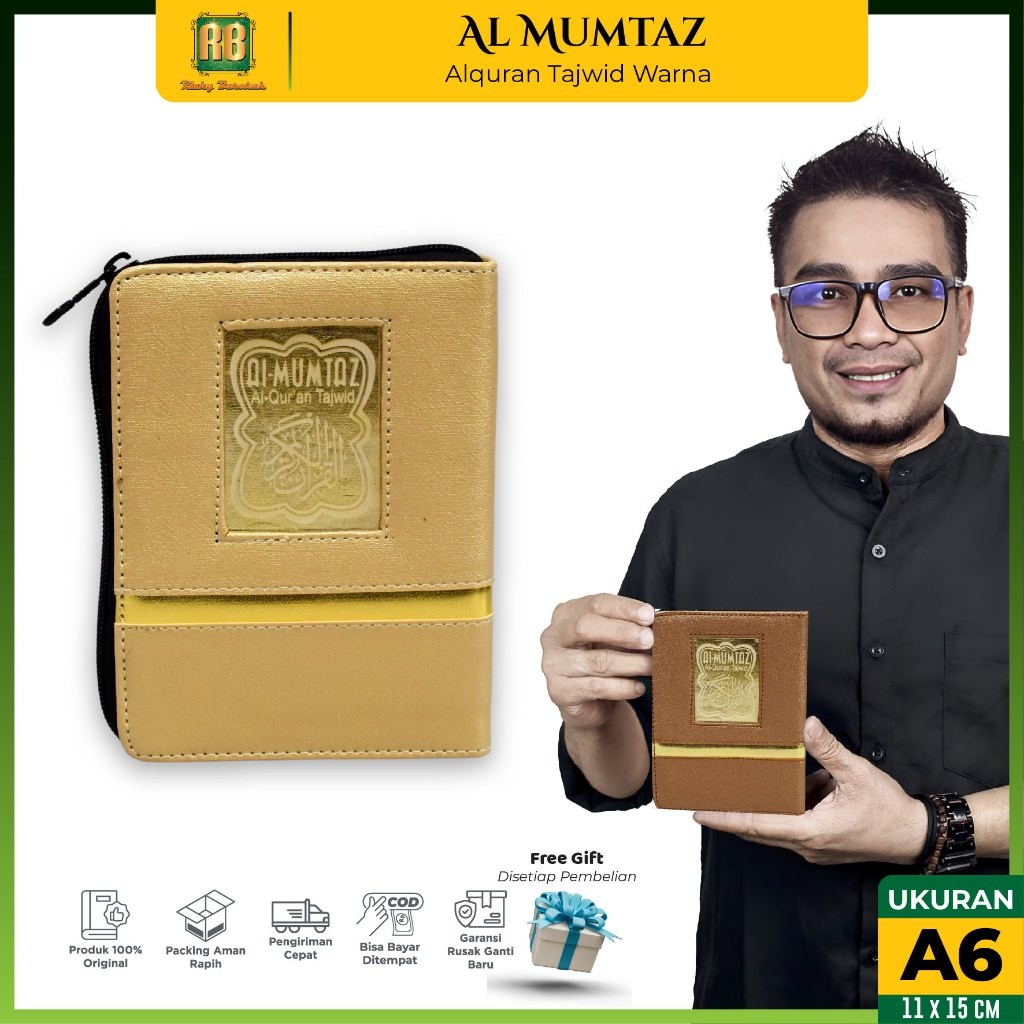 

Al-Quran Kecil Tilawah Al-Mumtaz A6 Resleting Non Terjemah Alquran Tajwid Warna Tanpa Terjemahan Tanda Tajwid Berwarna Sleting Alqur an Alkuran Cover Keren Cantik Kekinian Traveling Travel Size Halim Qur an