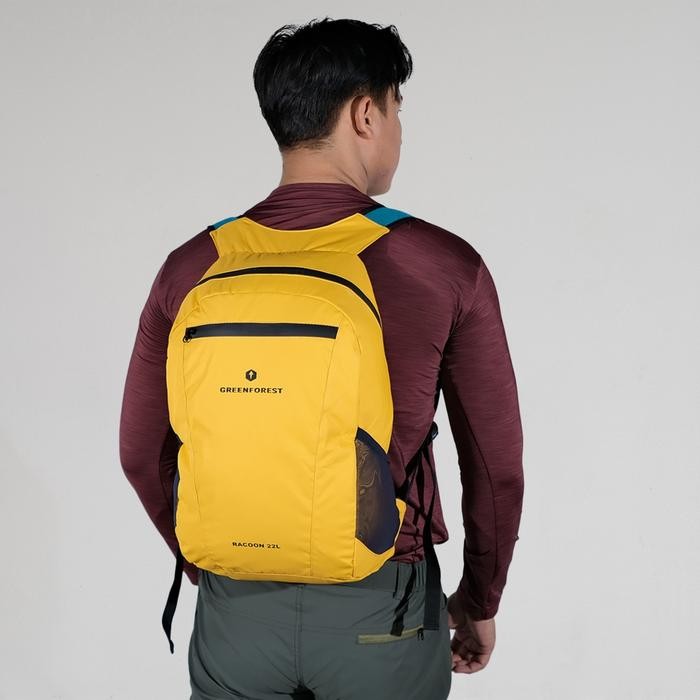 Tas Lipat GREENFOREST Raccoon 22l Ransel Hiking Waterproof Original - Yellow Canary