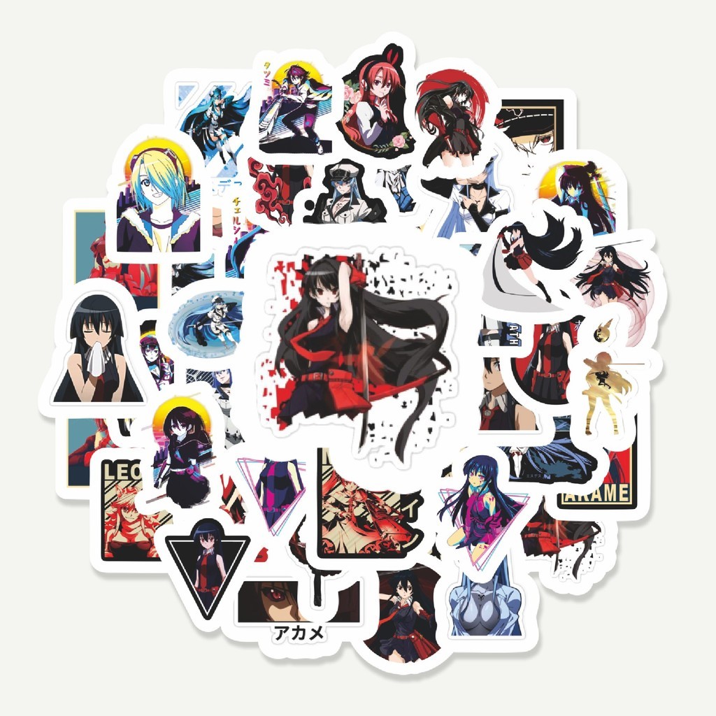 

Sticker Pack Stiker Anime Akame Ga Kill | Sticker TUMBLR | Stiker LAPTOP KOPER HELM