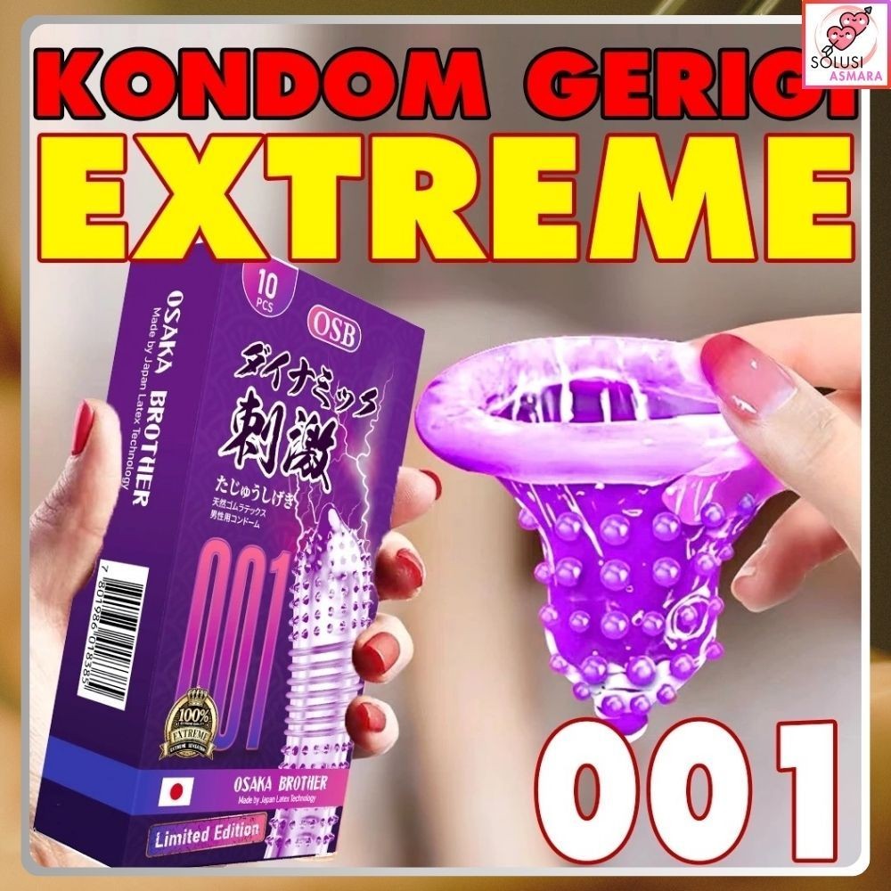 TERMURAH Kondom Premium Dotted Berduri Gerigi Pipa Extra Kualitas Premium 001 - Privasi Aman COD