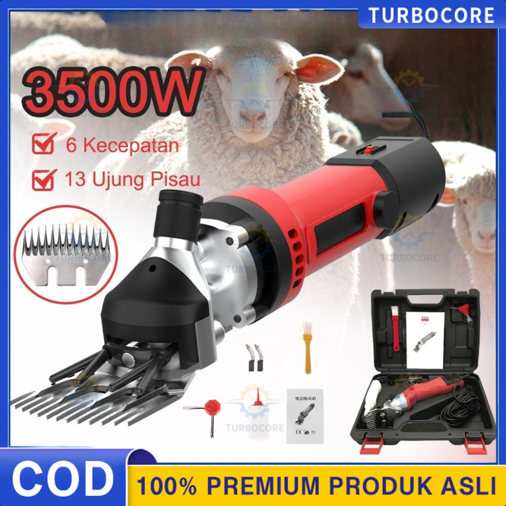 3000W/3500W Alat cukur pencukur bulu domba kambing listrik Alat potong rambut kambing Mesin pisau cu
