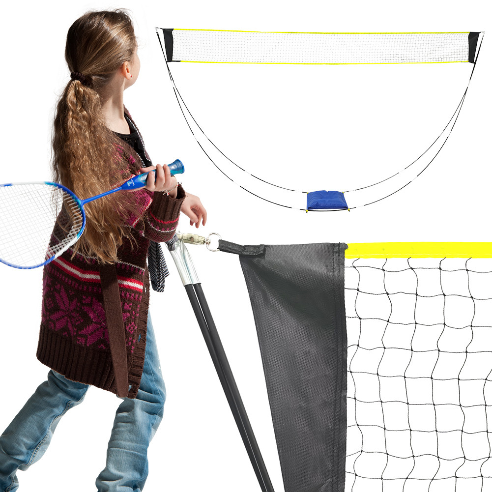 Portable Badminton Net Badminton Net Stand with Carry Bag Tennis Net Detachable Beach Net Multifunct