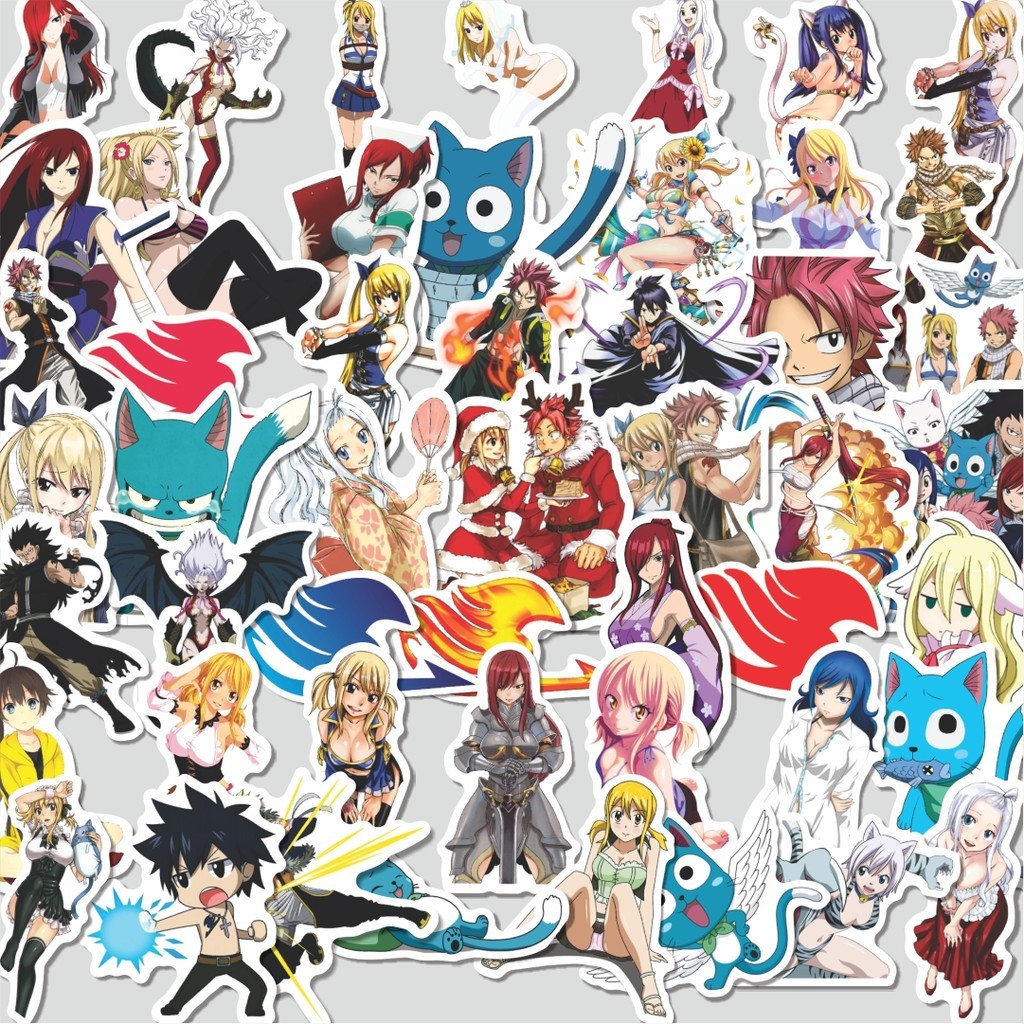 

Stiker Cutting Pack Sticker Anime Fairy Tail Lucu Anti Air Stikers Berperekat Waterproof Sticker Decal Buat Motor Helm Buku Journal Koper Casing HP Laptop Botol Minum