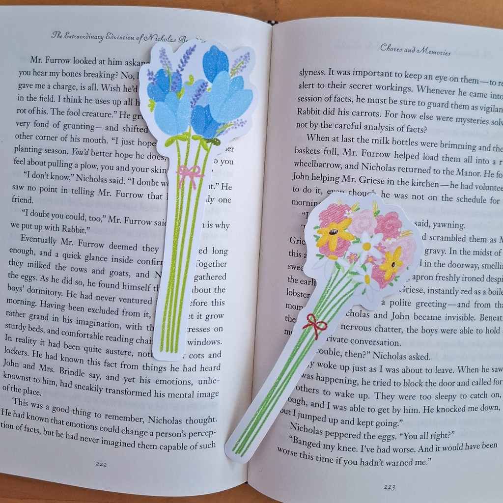 

Flower Bookmarkk Pembatass Buku By Calendulaae