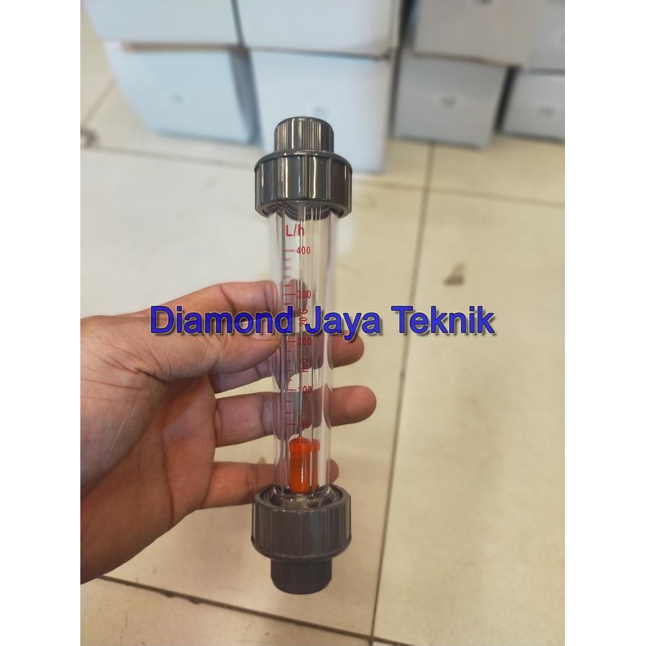 Flow Meter Rotameter 40 sd 400 Liter per Jam LPM /  Rotameter 1/2" Inch / Rotameter LZS15 Plastic Tu