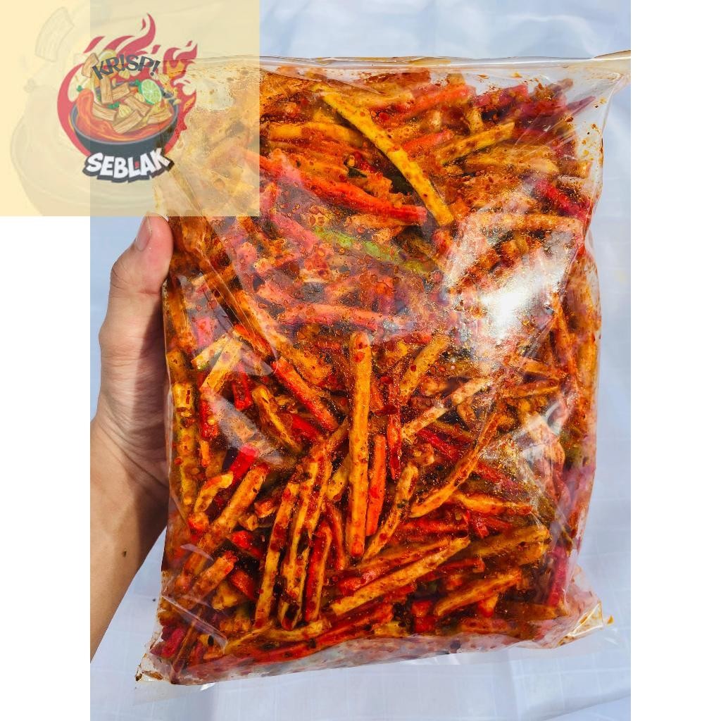 

Seblak krispi seblak kerupuk jaat beton pedas daun jeruk bumbu melimpah/seblak kerupuk jaat beton original daun jeruk kemasan 500gr 250gr 100gr