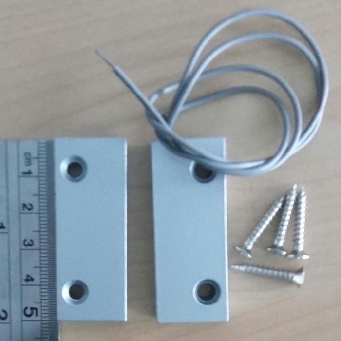 

Wired Heavy Duty Metal Magnetic Door Contact for Alarm Access Control - Medium Gap Sale