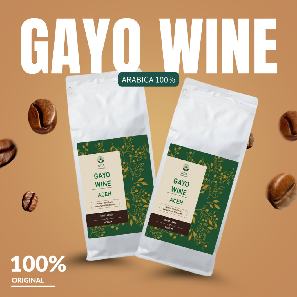 

Ready STIA Biji Kopi Bubuk Arabika Gayo Wine Aceh Arabica Coffe Bean Single Origin Grade1 Espresso Manual Brew