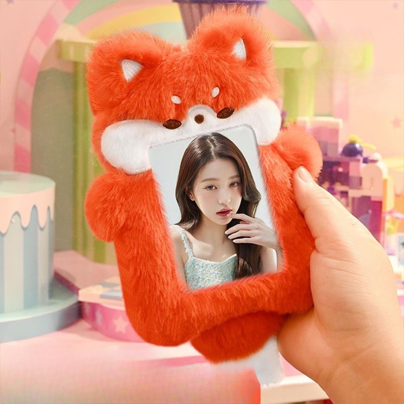 

Kawaii Binder Photocards Holder Plush Photo Album Kpop Idol Card Collect Book Photo Card Binder Album for Photograph Poka Binder