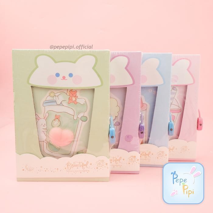 

Diary Hardbox Gembok Boba Squishy Dalam Full Color Note Book Dengan Kunci Gembok Tebal note - Ungu