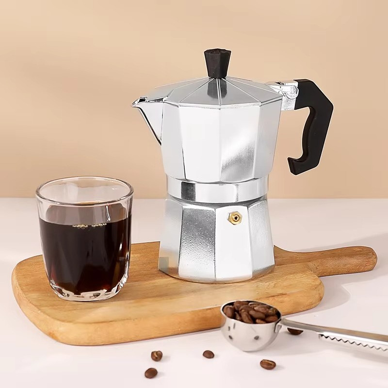 Multicapacity Espresso Moka Pot Coffee Electric Moka Pot Coffee Maker Aluminum