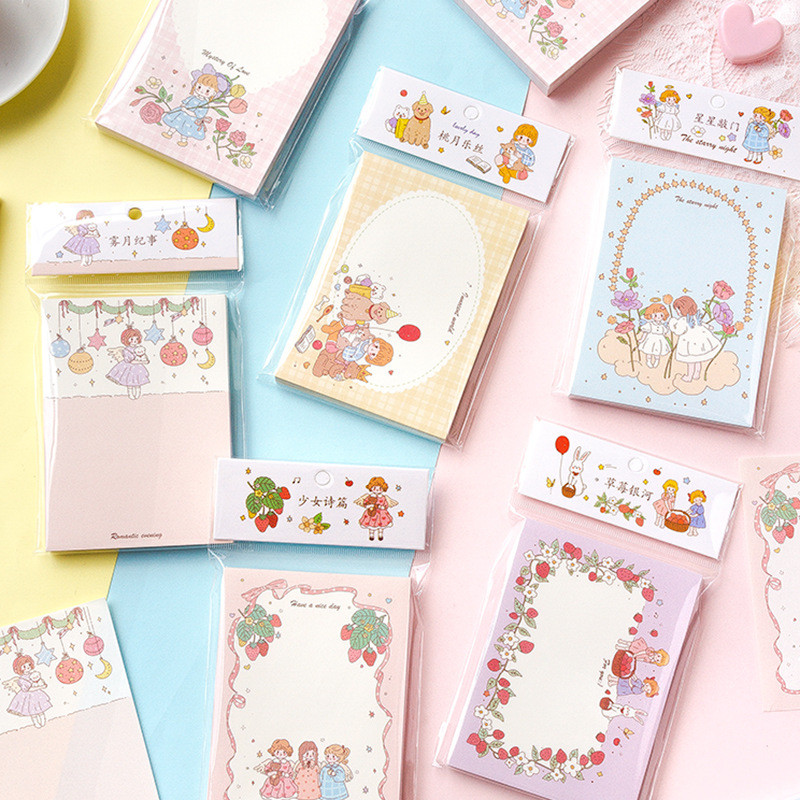 

100pcs/lot Memo Pads Sticky Notes Sweet Nth Power Series Junk Journal Scrapbooking Stickers Office School stationery
