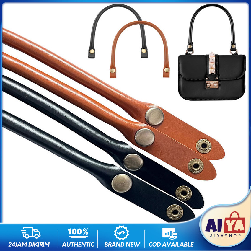 Handle Tote Bag Kulit Kancing Tali Tas Handbag Gagang Tas Rajut Tali Kulit Sintetis ToteBag Aksesori