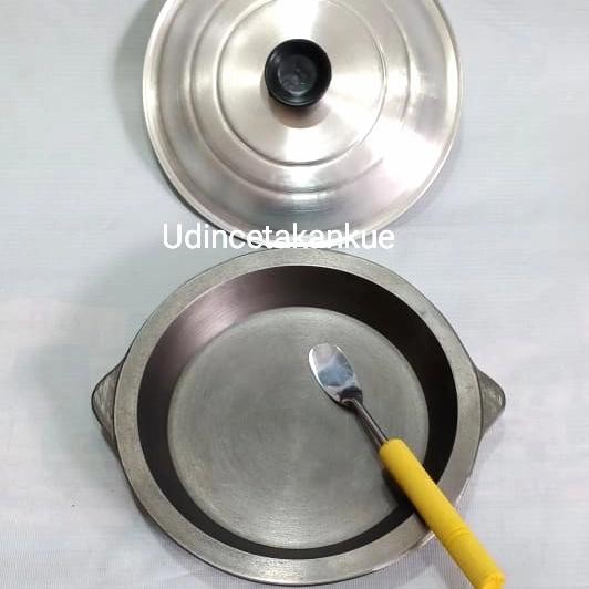 wajan kuali martabak manis 20cm free tutup + 1 sodet mini