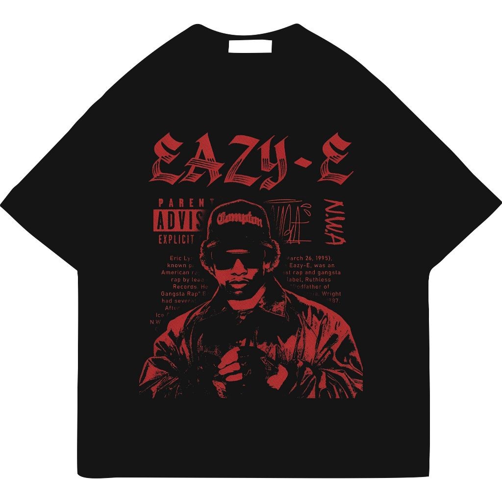 Kaos Band Musik Rap Eazy E Hitam Dewasa