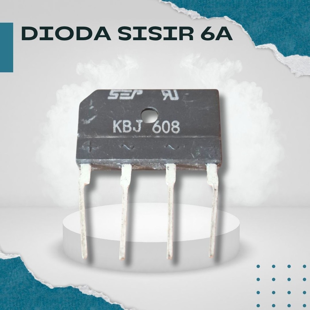 Komponen Dioda Sisir 6A | Penyearah Arus AC/DC Kuat & Stabil