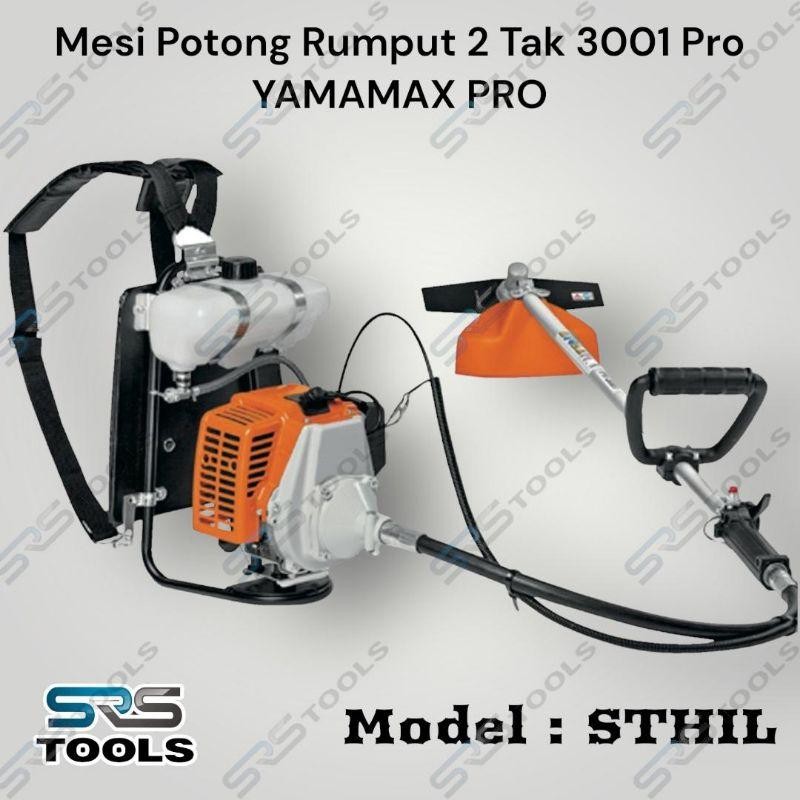 YAMAMAX PRO 3001 Mesin Potong Rumput Gendong 2 Tak 3001Pro Bensin Campur