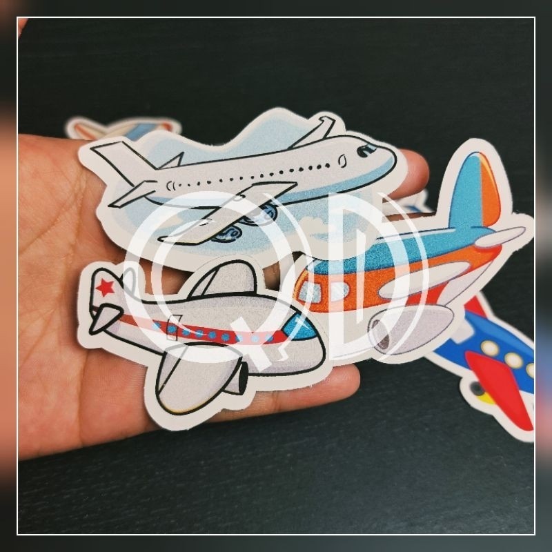 

STIKER PRINTING A3 KERTAS PESAWAT CUTE STICKER GLOSSY MURAH GAMBAR PESAWAT ISI 12 PCS
