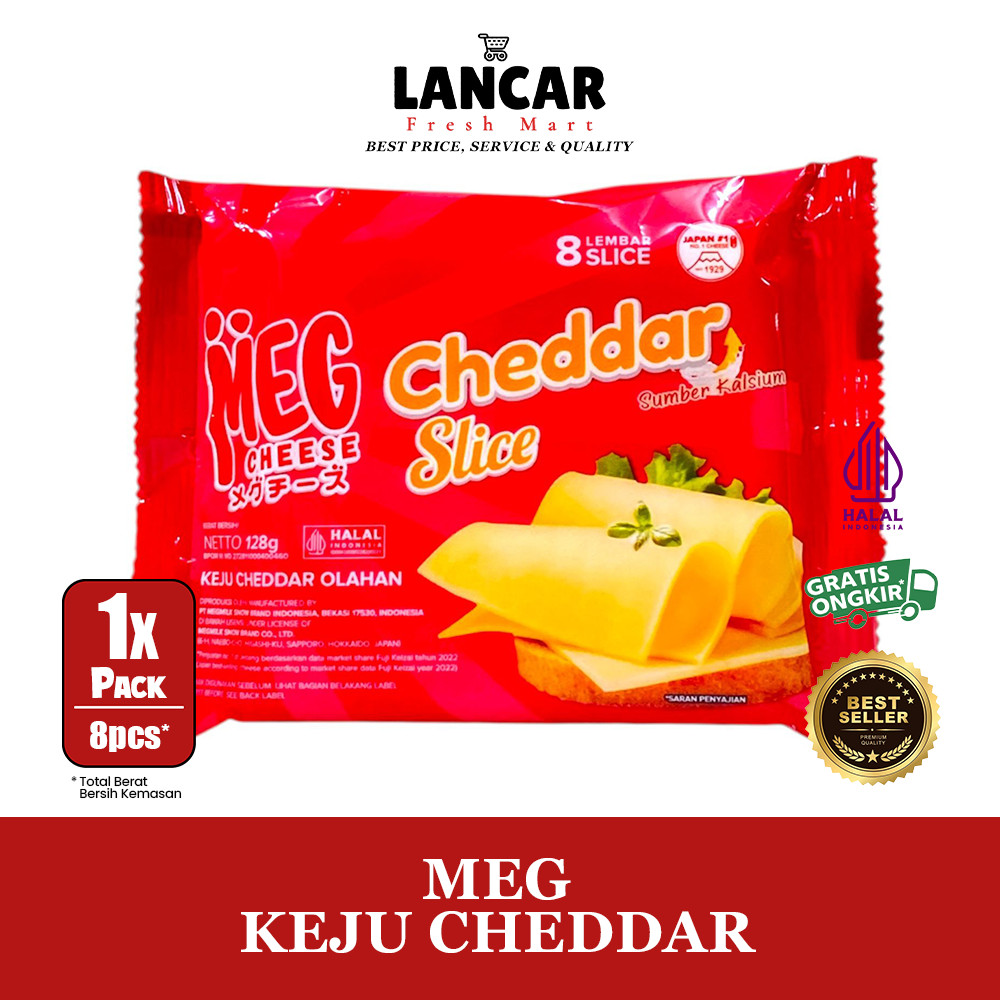 

MEG KEJU CHEDDAR 8SLICES