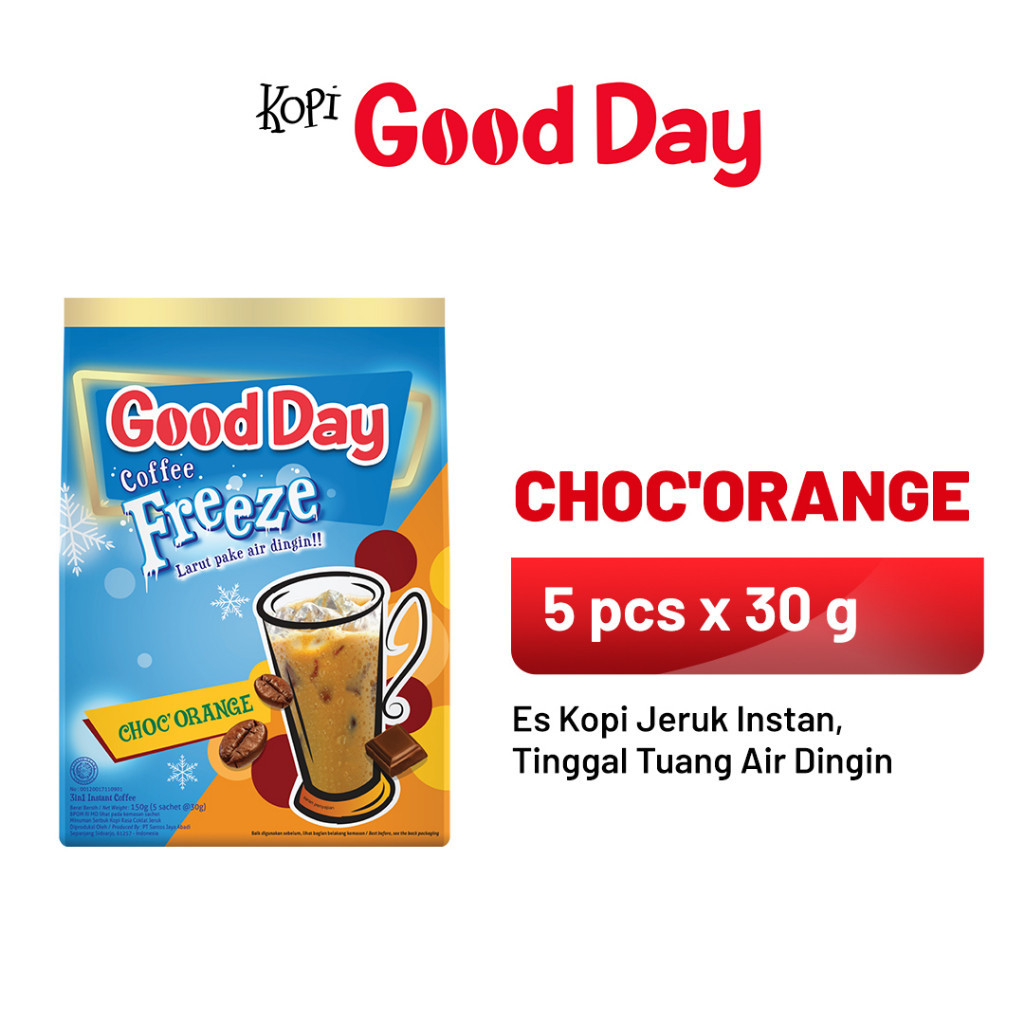 

GOOD DAY Coffee Freeze Choc'O'Range 1 Bag (5 x 30 gr)