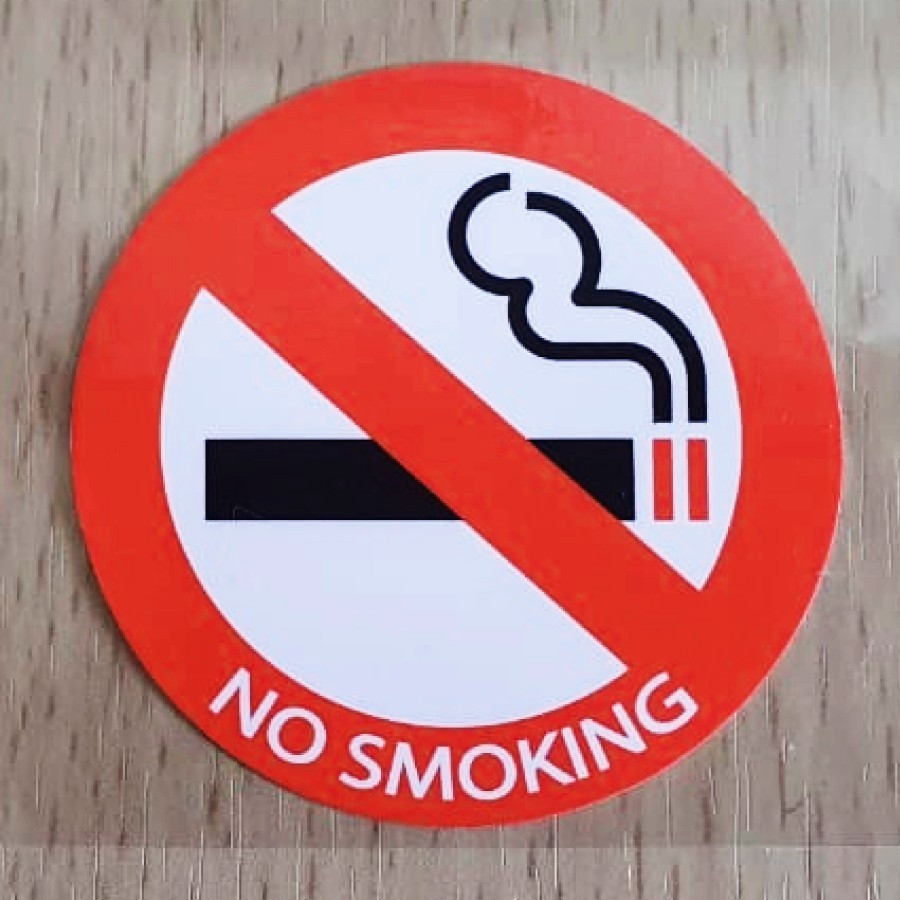 

Sticker No Smoking Stiker Dilarang Merokok - Stiker Kantor Rumah Sakit Cafe Sign TERMURAH