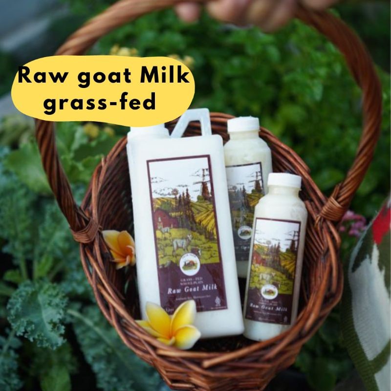 

RAW MILK Grassfed 1L / Susu Murni Halal Organic / Pilih varian sapi kambing