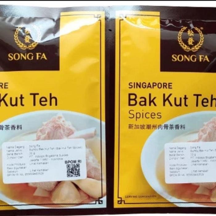 

Song Fa Bak Kut Teh Singapore 30gr Songfa Bumbu Bakuteh Spice 30 gr