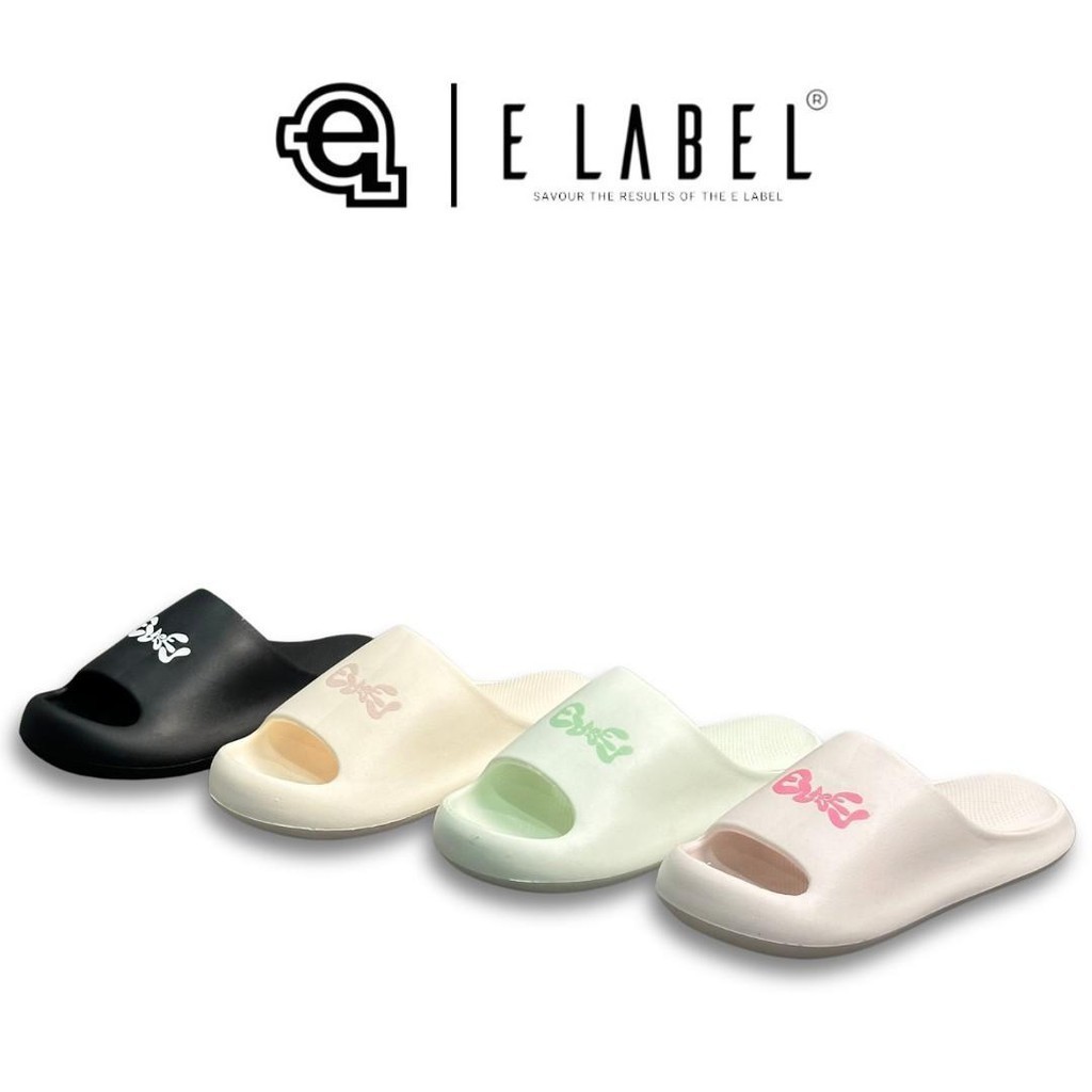 NK89IK E Label - Swiss Sandal Selop Karet Wanita Sandal Slip On Fashion Wanita Kekinian Anti Slip
