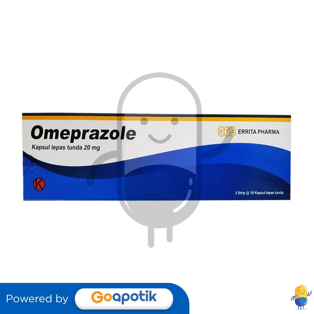Omeprazole Errita 20 Mg Box 30 Kapsul