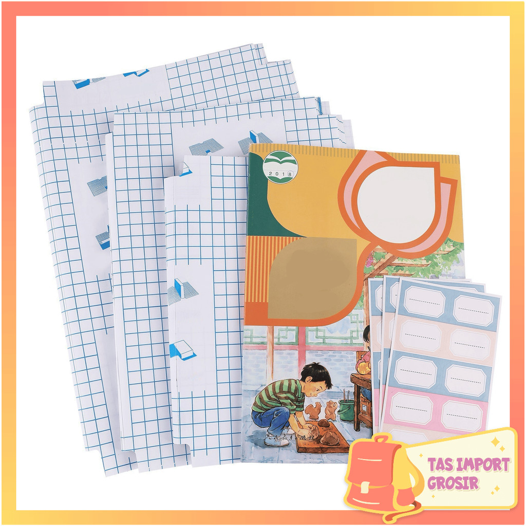 

Tas Import - S6665 Sampul Buku Sekolah / Sampul Buku Tahan Air / Sampul Buku Plastik / Cover Buku Anti Air / Film Pelindung Buku