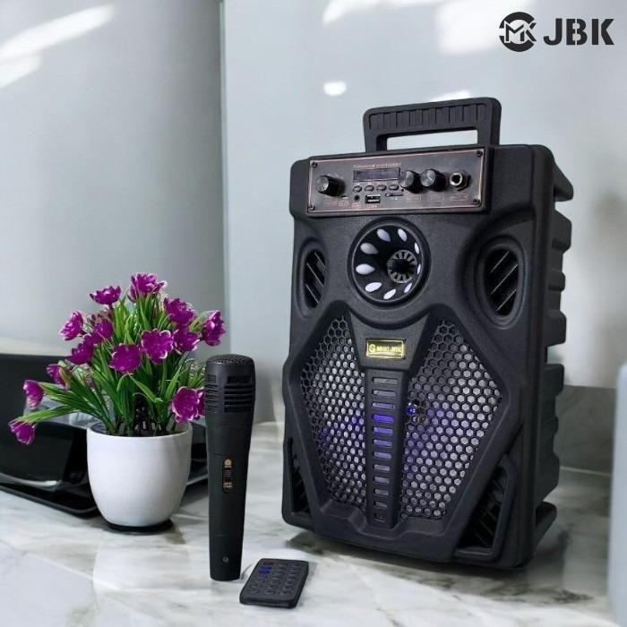 MKC JBK Speaker Bluetooth Portable 8inch Brain Power 7807 Speaker 8 inch Supar Bass Super Jernih Wir