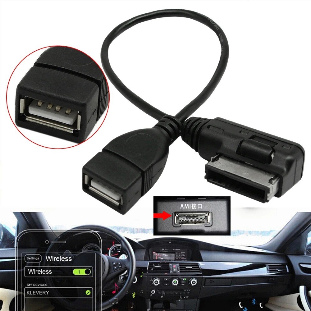 Media-in USB adapter cable Fit Audi AMI MMI VW Skoda SuperB MDI USB car Audio MP3 music interface Ad