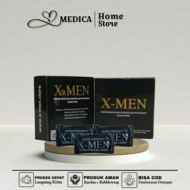 

Permen XMEN|X-MEN|XMAN Original Candy Paket 3 Kotak Isi 12pcs Kuat-Tahan-Lama
