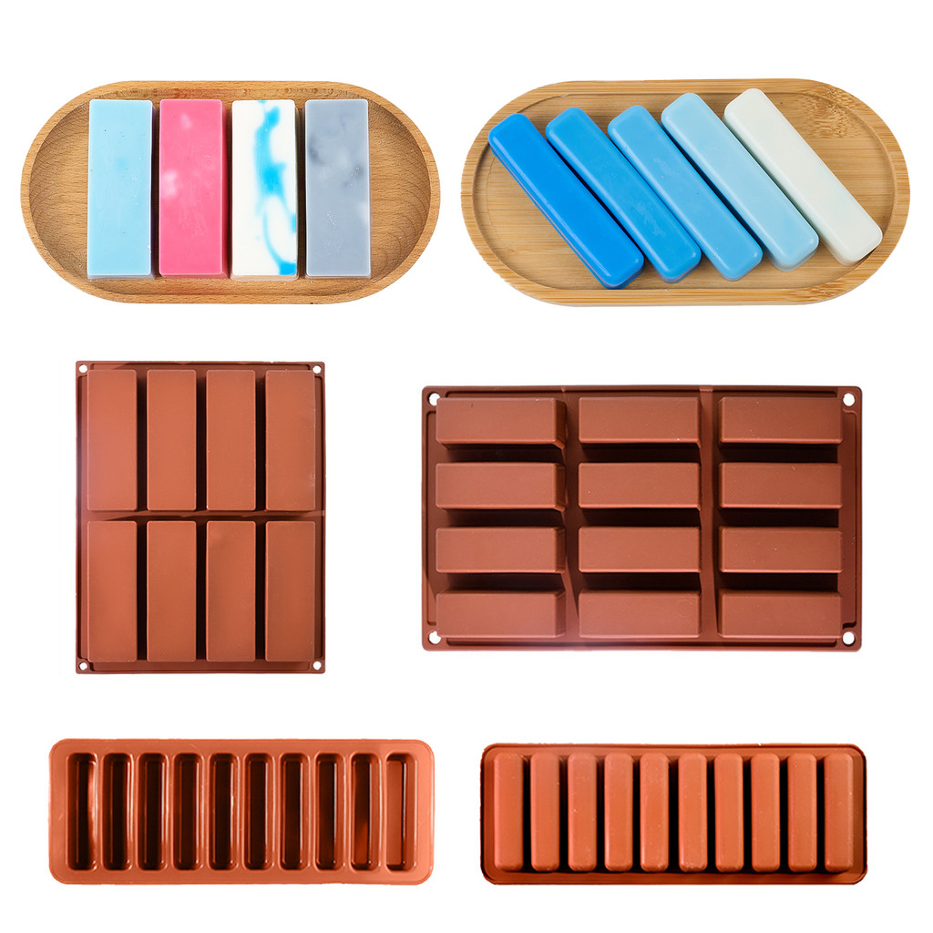 

Rectangle Shape Silicone Mold DIY Mousse Cake Fondant Chocolate Biscuit Soap Candle Mold Cookie Baking Accessories Kitchen Tools
