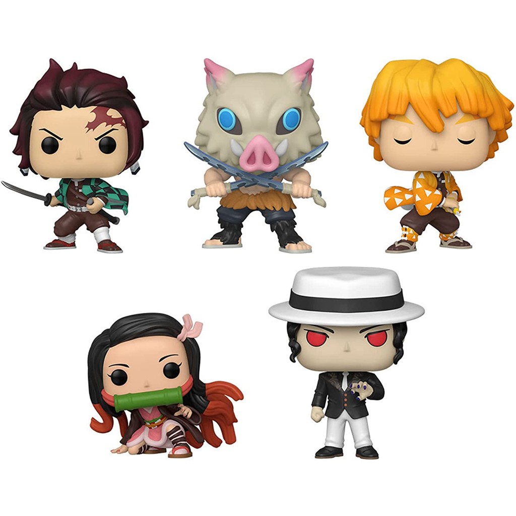 Cute Demon Slayer Kamado Tanjirou Hashibira Inosuke Kamado Nezuko Agatsuma Zenitsu Vinyl  Figure Toy