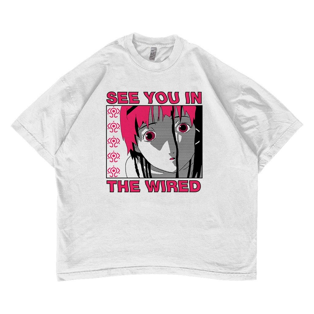 [BS] Serial Experiments Lain Oversized T-shirt Anime #03