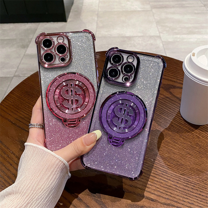 Glitter Card Case HP Oppo A12 A16 A74 A15S Dengan Stand Oppo Case Silikon Casing A57 A95 F11 Gemerla