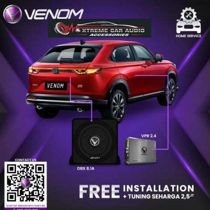 Venom Express 1 Honda HRV 2022 Paket Audio Mobil Gratis Pemasangan