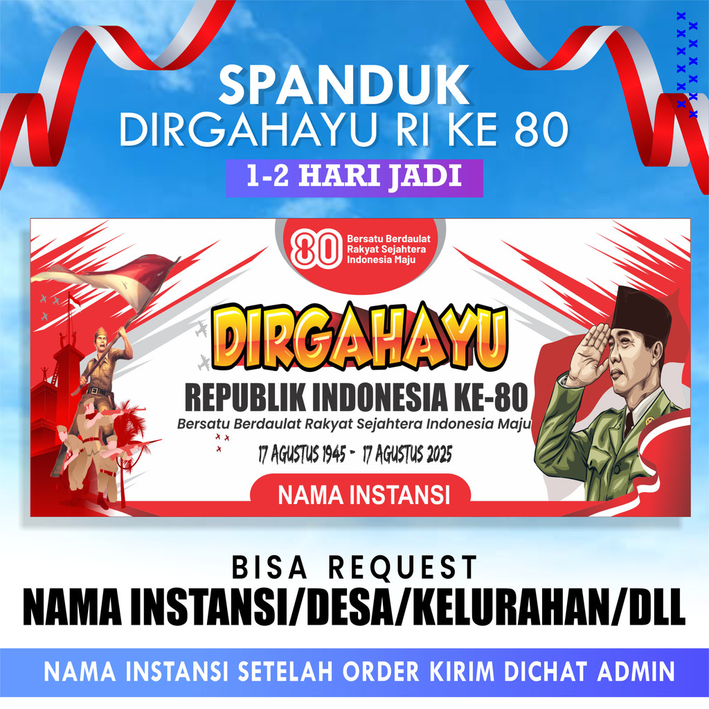 

Banner Dirgahayu RI 2025 Cetak Spanduk HUT RI ke 80 - Spanduk 17an