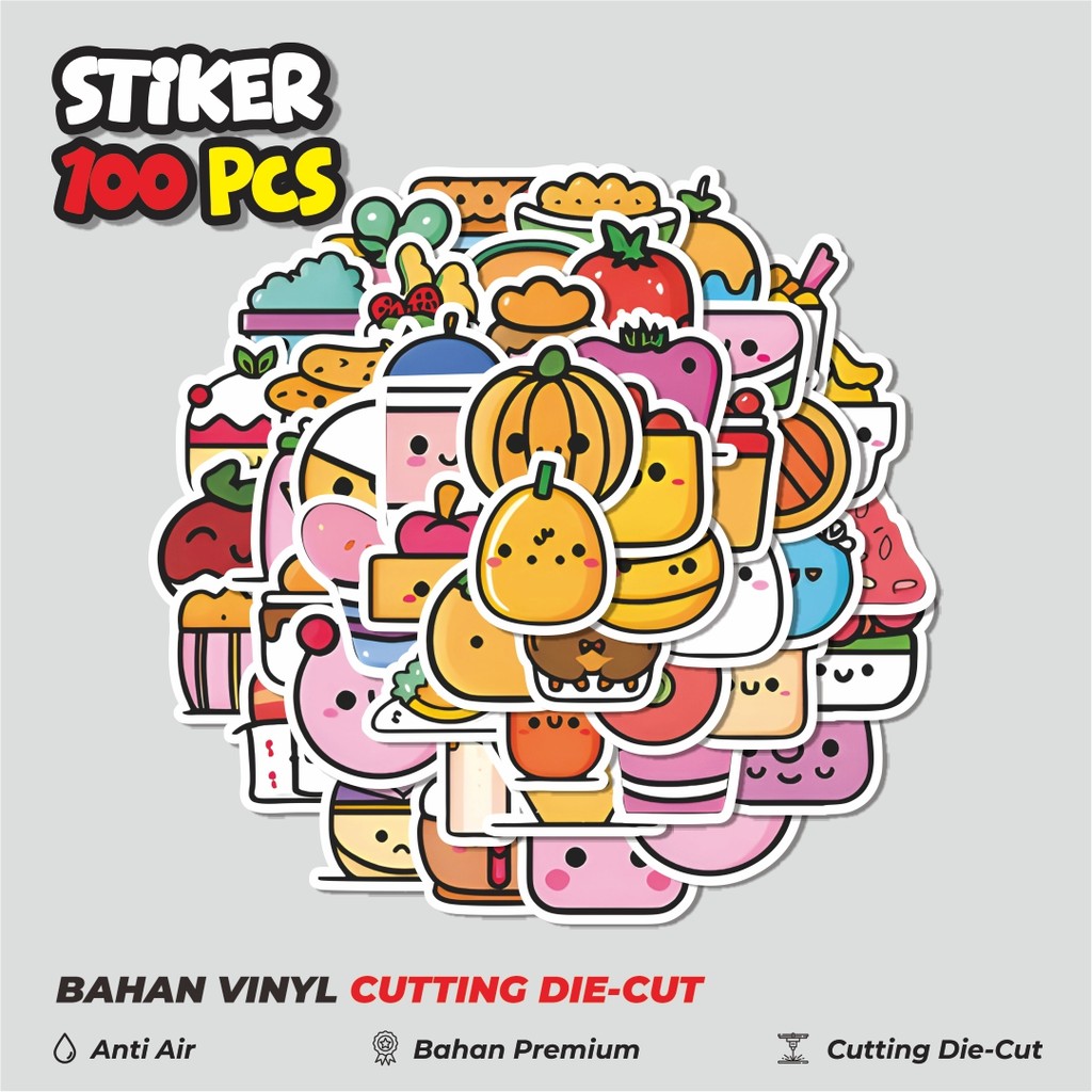 

Terbaru! 50 pcs Stiker Small Sized Cute Fruit [Buah Lucu Berukuran Kecil] Dekorasi Lucu Kreatif untuk Notebook, Skateboard, HP