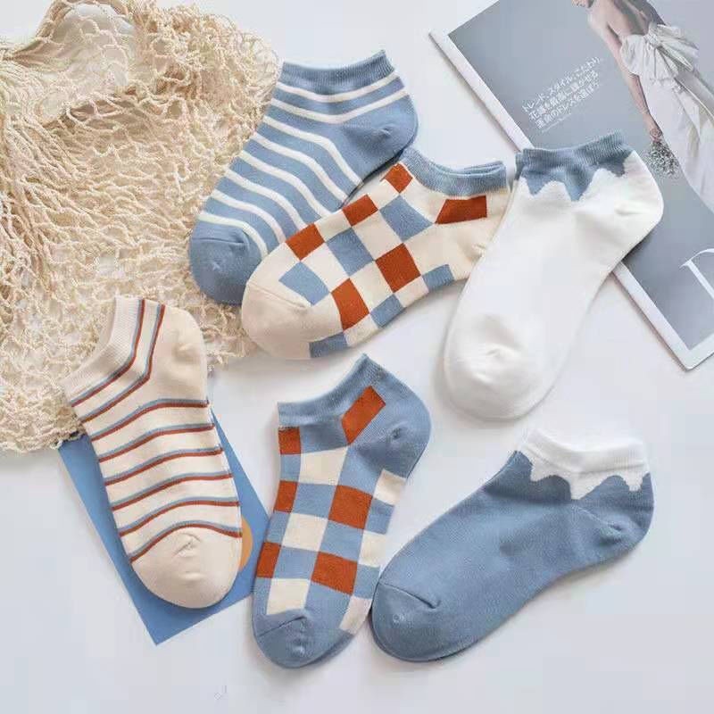 JLV0085 Kaos Kaki Wanita Motif