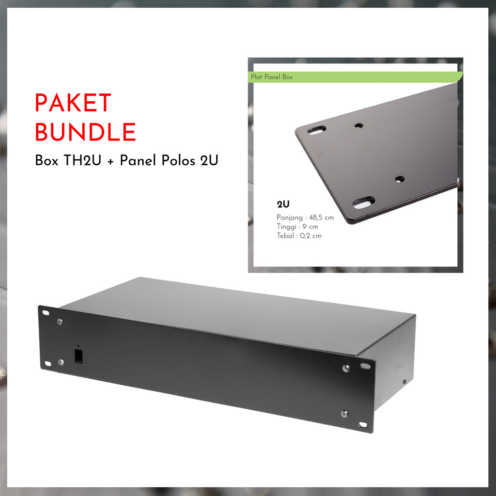 [BUNDLE] Box Polos TH-2U 2U U2 by Threshold TANPA SABLON plus PANEL POLOS