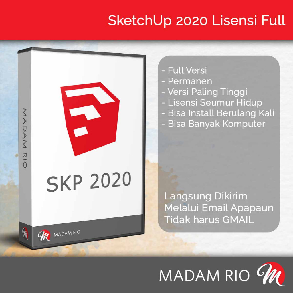 (Hanya Untuk Windows) SketchUp 2020 Atau SketchUp Pro 2020 Tidak Ada Batas Penggunaan